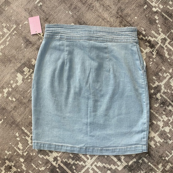 NWT Size M light blue high waisted Forever 21 mini skirt - Picture 3 of 11
